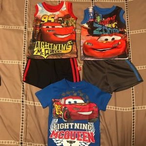 Size 12 months Disney Cars outfit lot